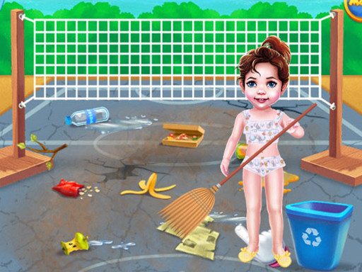 Baby Taylor Beach cleaning Day